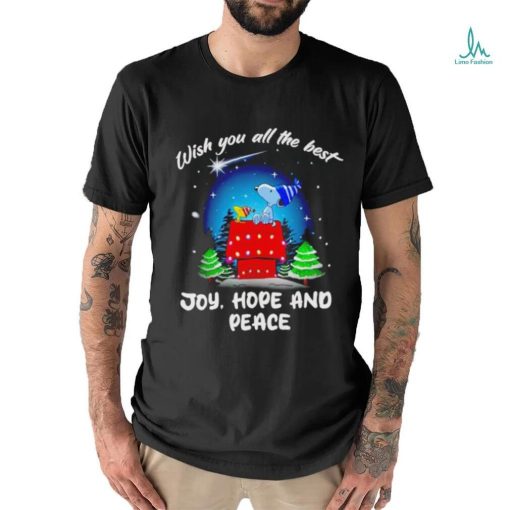 Snoopy and Woodstock wish you all the best Joy hope and peace shirt