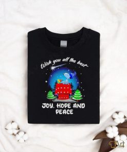 Snoopy and Woodstock wish you all the best Joy hope and peace shirt