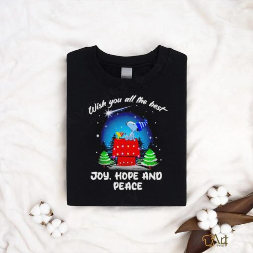 Snoopy and Woodstock wish you all the best Joy hope and peace shirt