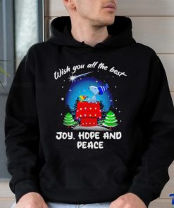 Snoopy and Woodstock wish you all the best Joy hope and peace shirt