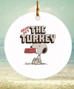 Snoopy bring out the turkey ornament