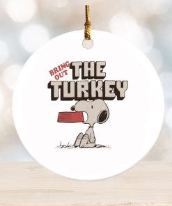 Snoopy bring out the turkey ornament