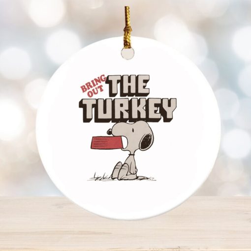 Snoopy bring out the turkey ornament