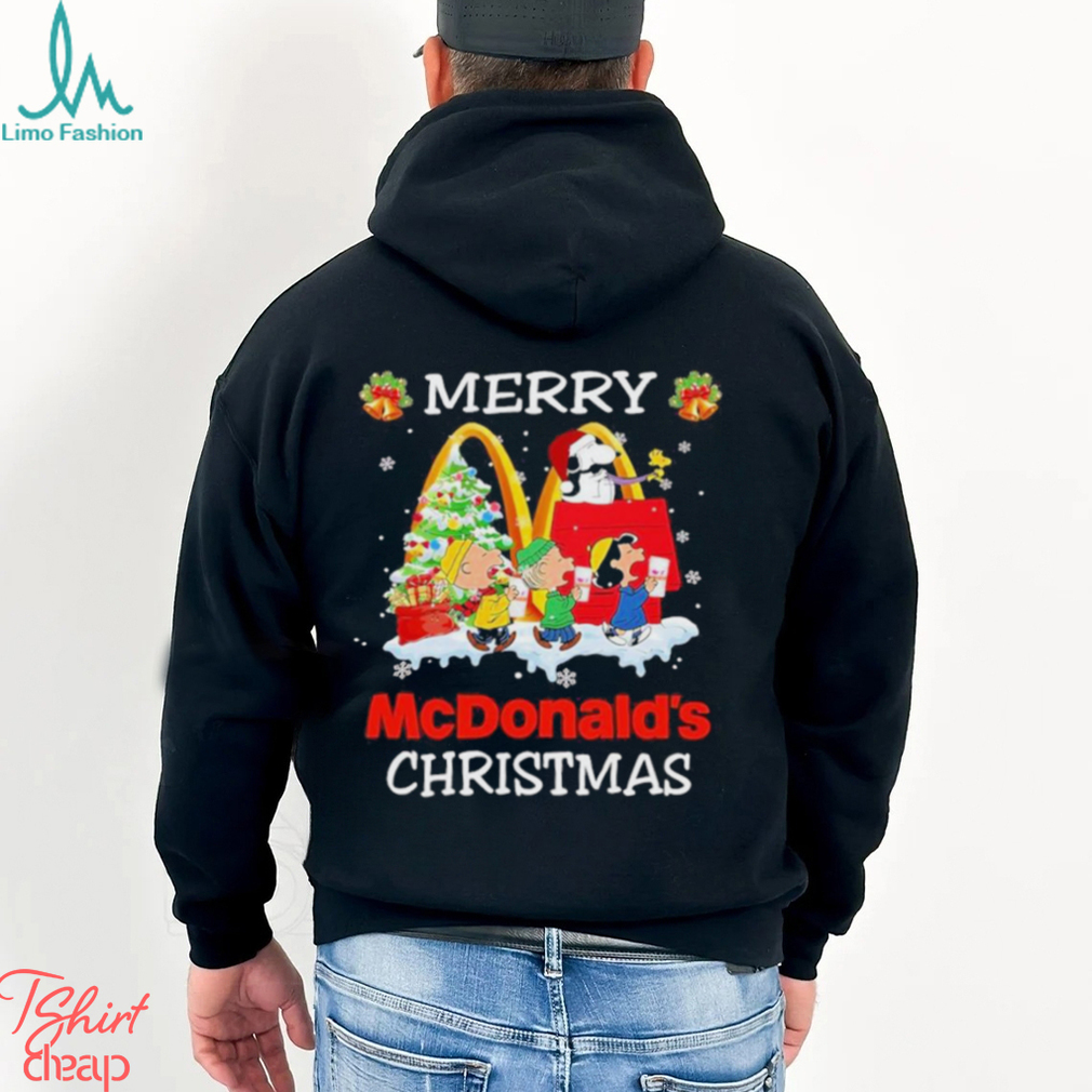Snoopy santa and Woodstock merry McDonald’s christmas T Shirt Snoopy santa and Woodstock merry McDonald’s christmas T Shirt