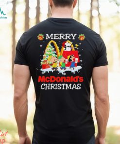 Snoopy santa and Woodstock merry McDonald’s christmas T Shirt