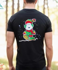 Snoopy walking in the snow Merry Christmas shirt