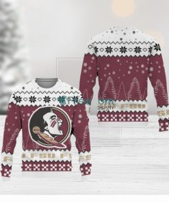 Snow Team Logo Florida State SeminolesUnisex Ugly Christmas Sweater New For Fans Gift Christmas