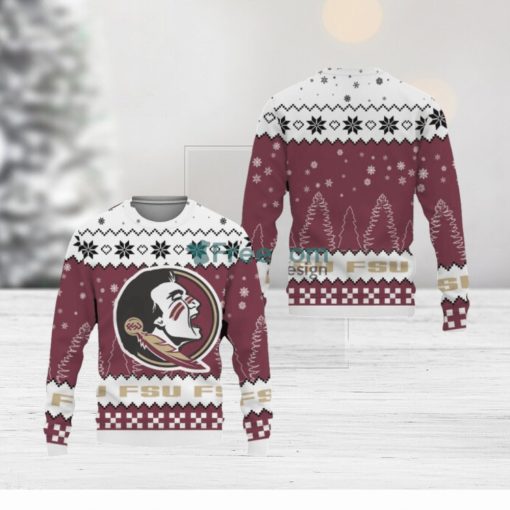 Snow Team Logo Florida State SeminolesUnisex Ugly Christmas Sweater New For Fans Gift Christmas