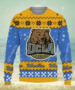 Snow Team Logo UCLA Bruins Gifts For Fan Christmas Tree Knitted Christmas Sweater AOP