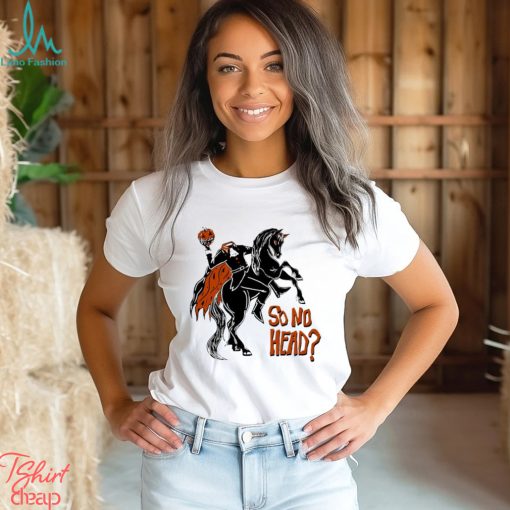 So no head spooky pumpkin head Halloween shirt