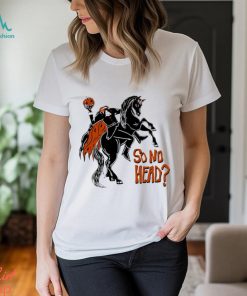 So no head spooky pumpkin head Halloween shirt