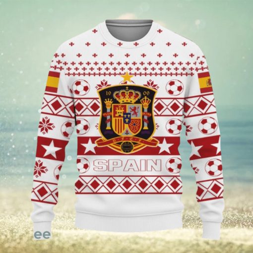 Spain National World Cup Soccer Team Qatar World Cup Champions Soccer Team Ugly Xmas Sweater