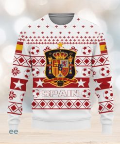 Spain National World Cup Soccer Team Qatar World Cup Champions Soccer Team Ugly Xmas Sweater