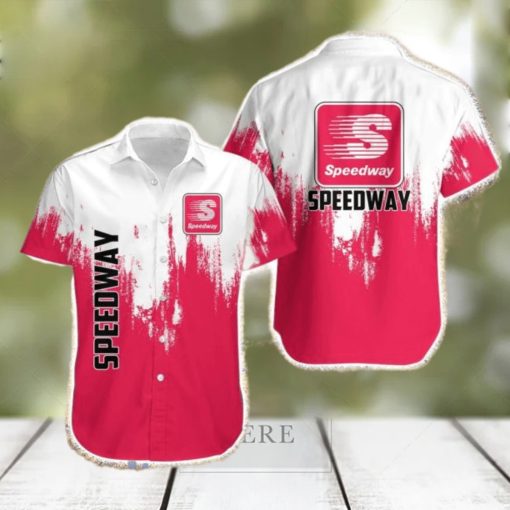 Speedway White And Pink Hawaiian Shirt Trending Summer Gift For Men And Women