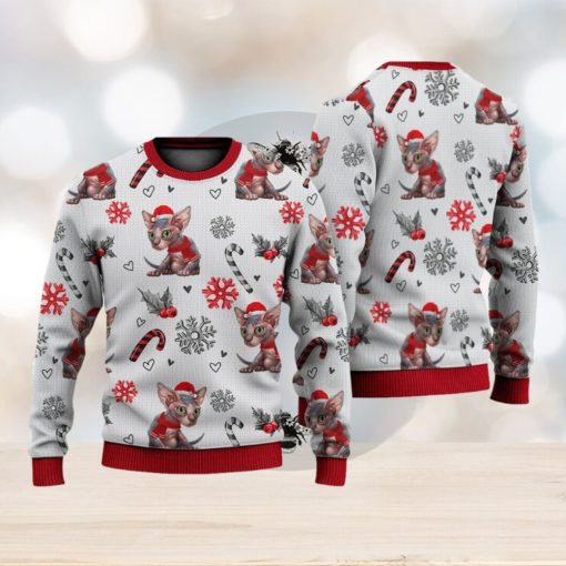 Sphynx Cat Christmas Pattern Sweater Trending For Men And Women Gift Holidays