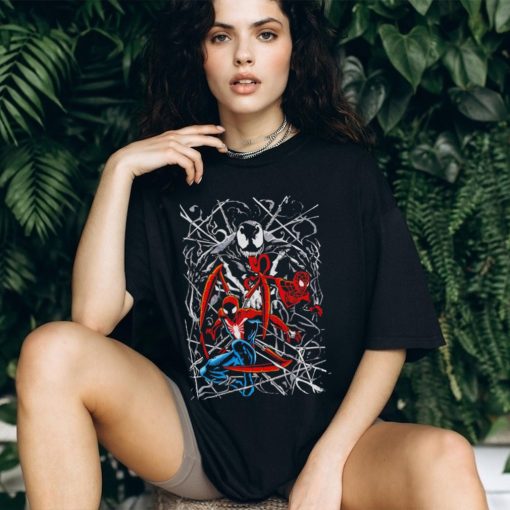 Spider man and Venom web heads shirt