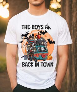 Spooky Halloween Bus Shirt, Spooky Season Horror Movie Characters Shirt