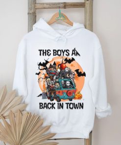 Spooky Halloween Bus Shirt, Spooky Season Horror Movie Characters Shirt, hoodie, sweater, long sleeve and tank top Spooky Halloween Bus Shirt, Spooky Season Horror Movie Characters Shirt