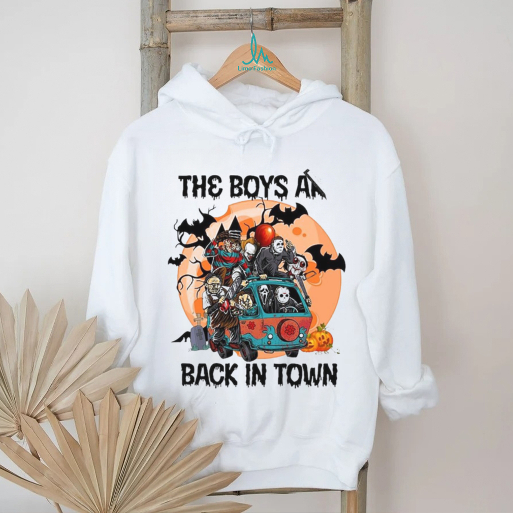 Spooky Halloween Bus Shirt, Spooky Season Horror Movie Characters Shirt Spooky Halloween Bus Shirt, Spooky Season Horror Movie Characters Shirt