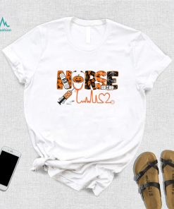 Spooky Nurse Pumpkin Halloween Costume RN CNA Mens Womens T Shirt