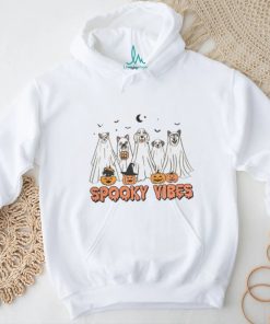 Spooky Vibes Halloween Funny Dog Ghost shirt