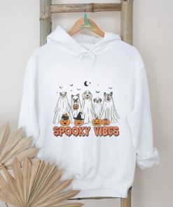 Spooky Vibes Halloween Funny Dog Ghost shirt