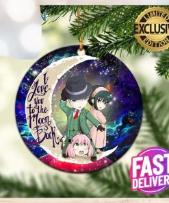 Spy x Family Love You To The Moon And Backl Galaxy 2023 Holiday Gifts Christmas Decorations Ornament