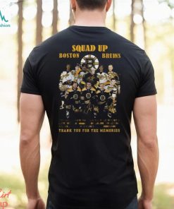 Squad Up Boston Bruins Thank You For The Memories Signatures t shirt