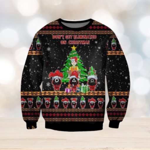 Squid GAME Ugly Christmas 3D Sweater, Funny Xmas Sweater