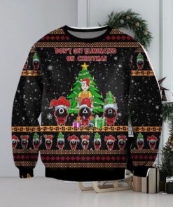 Squid GAME Ugly Christmas 3D Sweater, Funny Xmas Sweater