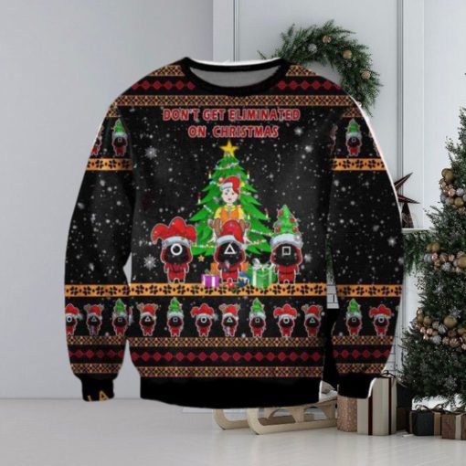 Squid GAME Ugly Christmas 3D Sweater, Funny Xmas Sweater