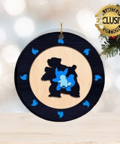 Squirtle Evolution Pokemon Xmas Custom Name Christmas Tree Decorations Ornament