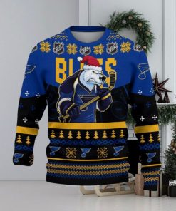 Mens St Louis Blues Hockey Fanatics Longsleeve Blue Polyester Shirt Size  Small