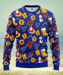 St. Louis Blues Santa Claus Snowman Xmas Ugly Christmas Sweater Best Christmas Gift Ideas