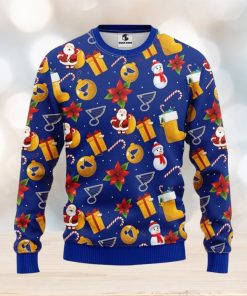 St. Louis Blues Santa Claus Snowman Xmas Ugly Christmas Sweater Best Christmas Gift Ideas