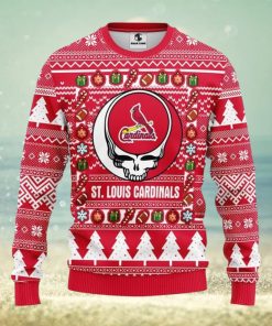 St. Louis Cardinals Grateful Dead Ugly Christmas Sweater Xmas Christmas Holiday Gift For Fans