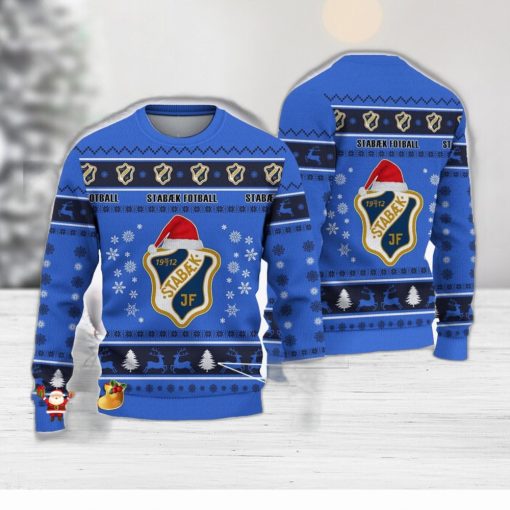 Stabæk Fotball Coconut Eliteserien Ugly 3D Christmas Sweater Unisex For Fans Gift Snow Flower