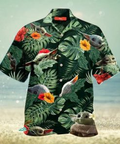 Star Wars Baby Yoda Floral Summer Holiday Family Aloha Hawaiian Beach Shirt