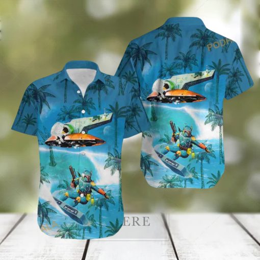 Star Wars Boba Fett The Mandalorian Surfing Shirt