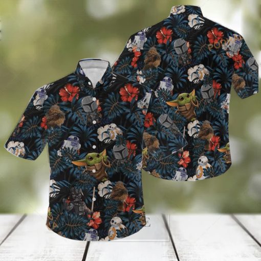 Star Wars Floral Aloha Hawaiian Shirt