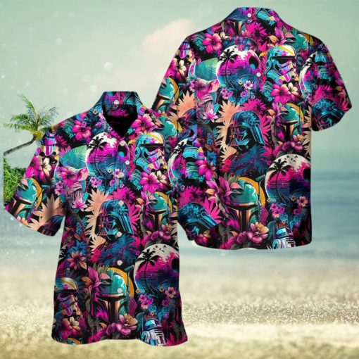 Star Wars Synthwave Hawaiian Shirt