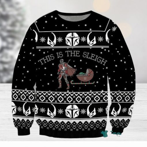 Star Wars This Is The Sleight Baby Yoda Ugly Christmas 3D Sweaters Gift For Men And Women