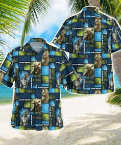 Star Wars Yoda C3p0 And R2d2 Tropical Hawaiian Shirt