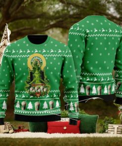 Starbucks Lover Grinch Snow Ugly Christmas Sweater Unisex Sweater For Men And Women