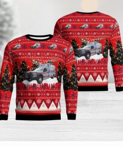 Statesboro, Georgia, Bulloch County EMS AOP Ugly Sweater Xmas Christmas Gift