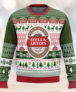 Stella Artois 3D Ugly Christmas Sweater Christmas Gift Ideas Party Gift