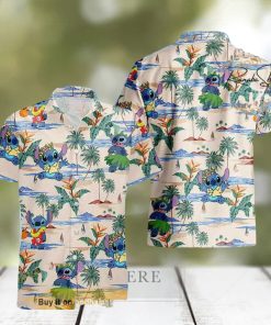 Stich Family Beach Disney Hawaiian Shirt