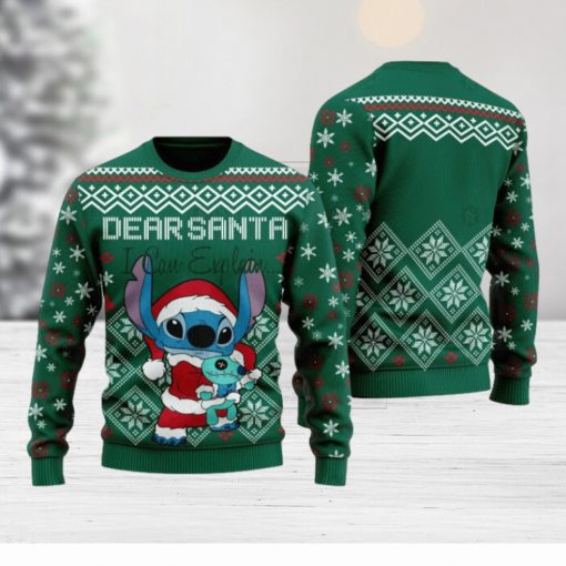 Stitch Dear Santa Ugly Sweater Christmas