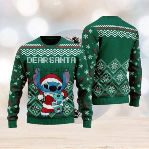 Stitch Dear Santa Ugly Sweater Christmas