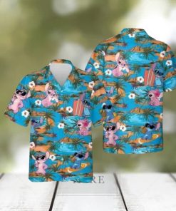 Stitch Pink Hawaiian Shirt